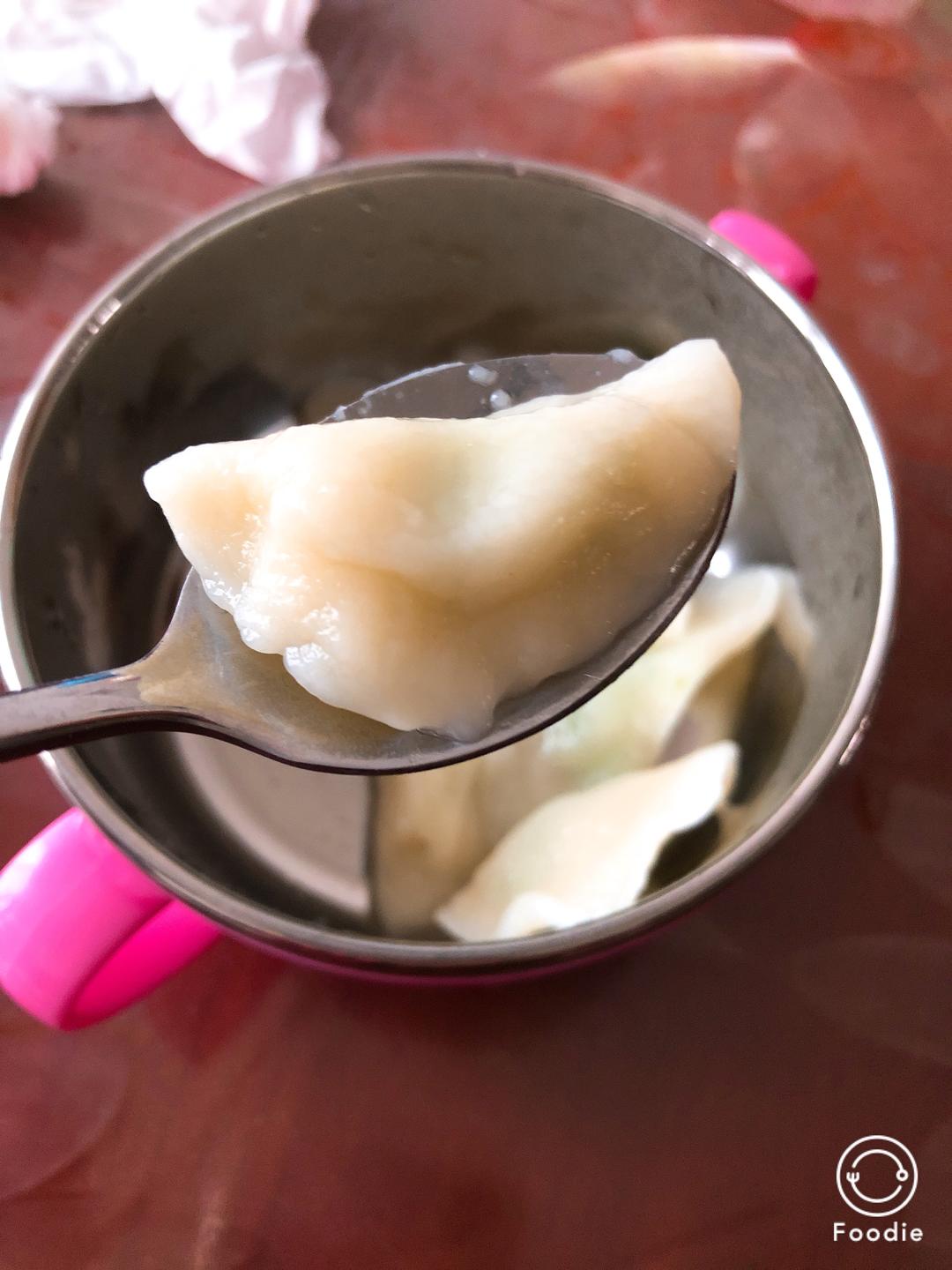 虾仁青菜饺子（宝宝辅食）的做法