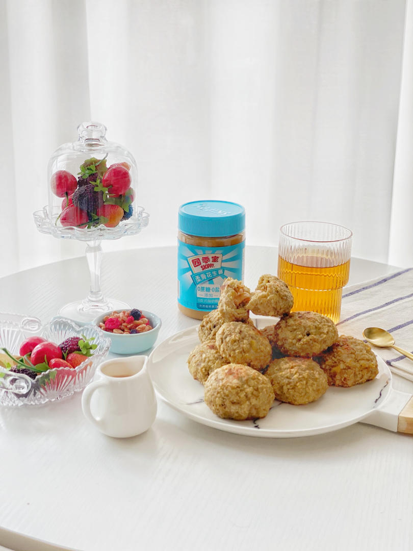 花生酱低糖燕麦球