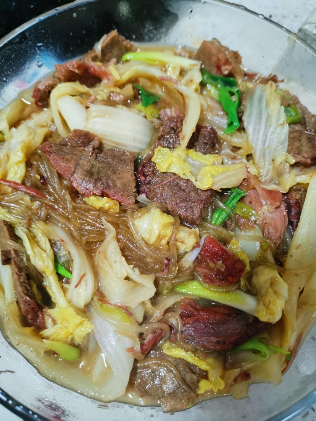 牛肉粉丝白菜煲