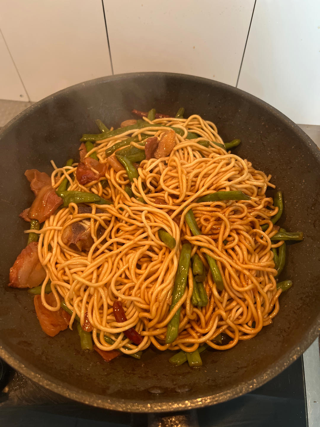 家常豆角焖面