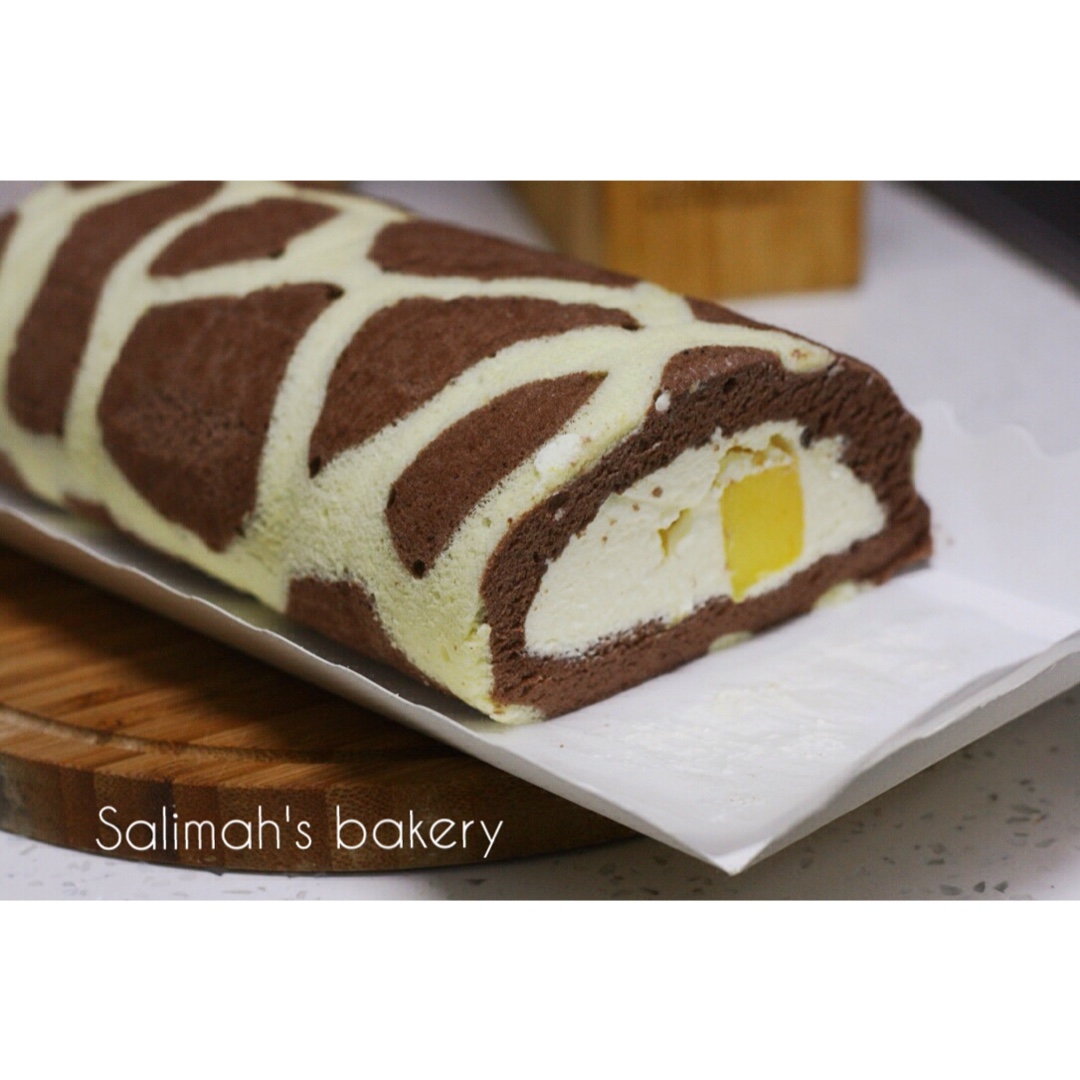 超萌长颈鹿蛋糕卷