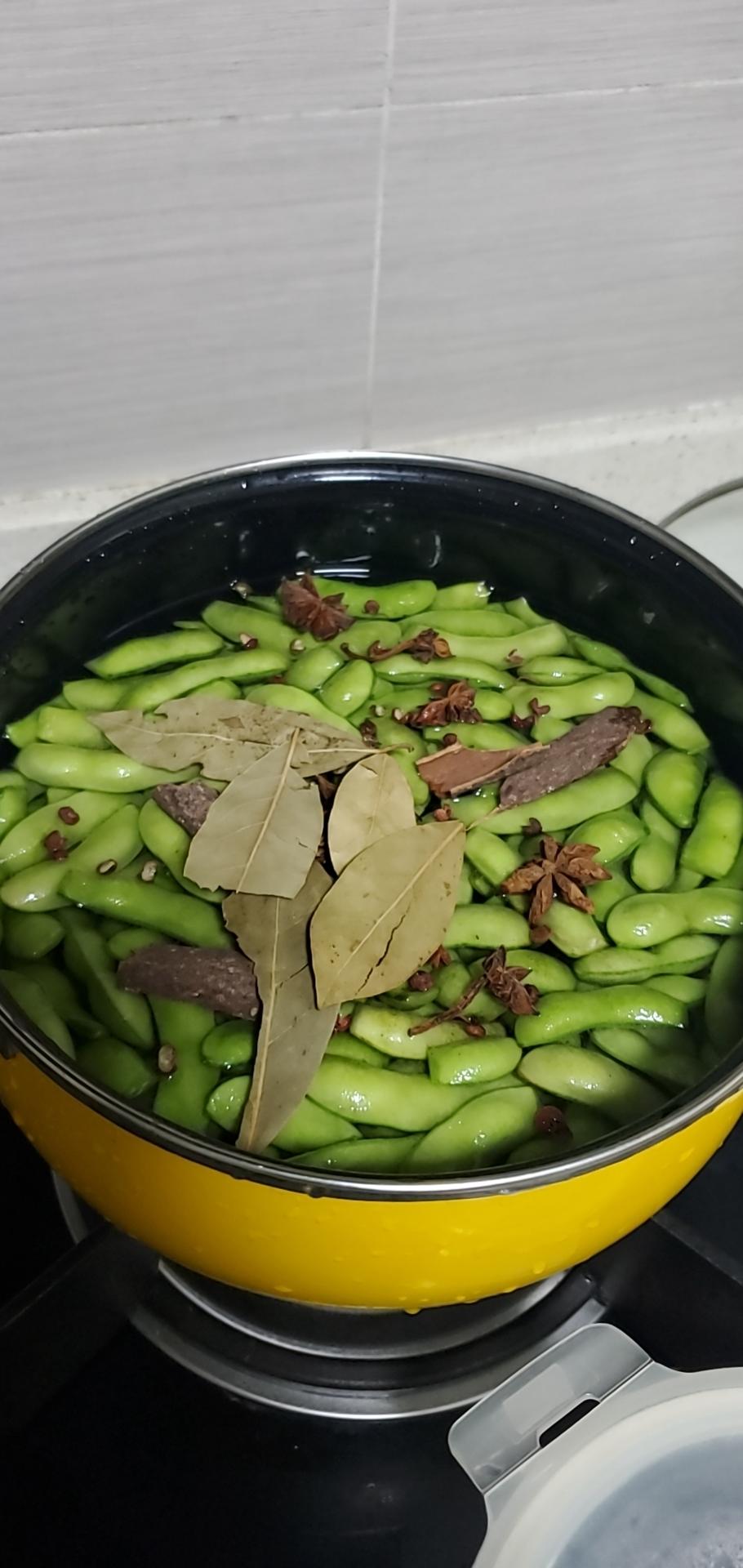 豪华版水煮毛豆
