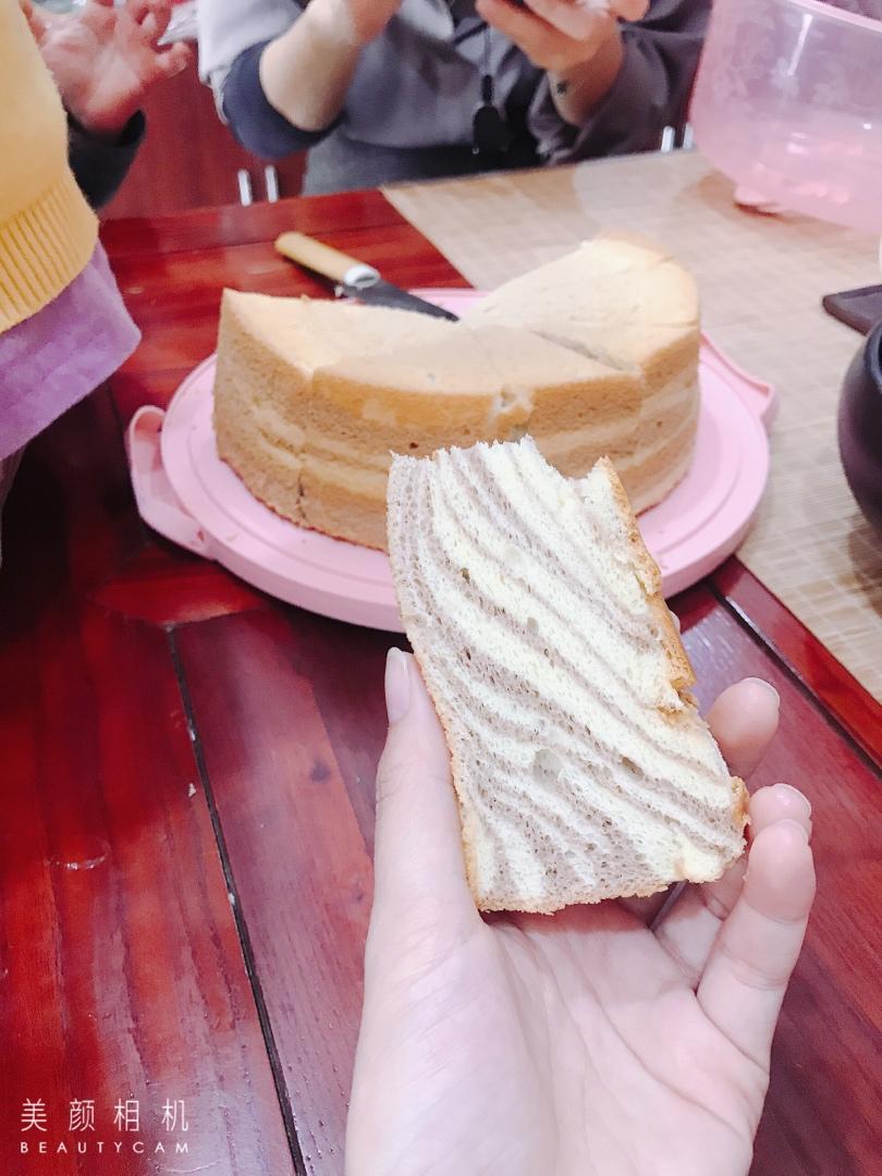 6寸拉花双色蛋糕(免烤)