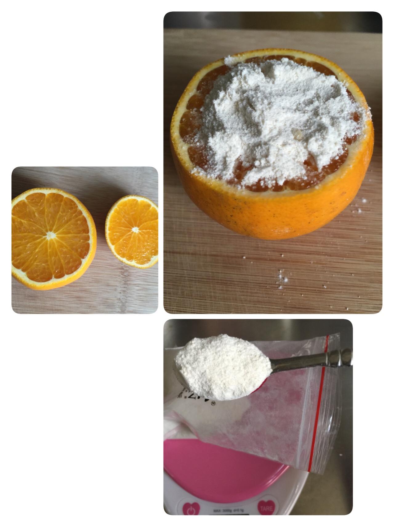 川贝蒸橙子的做法 步骤2