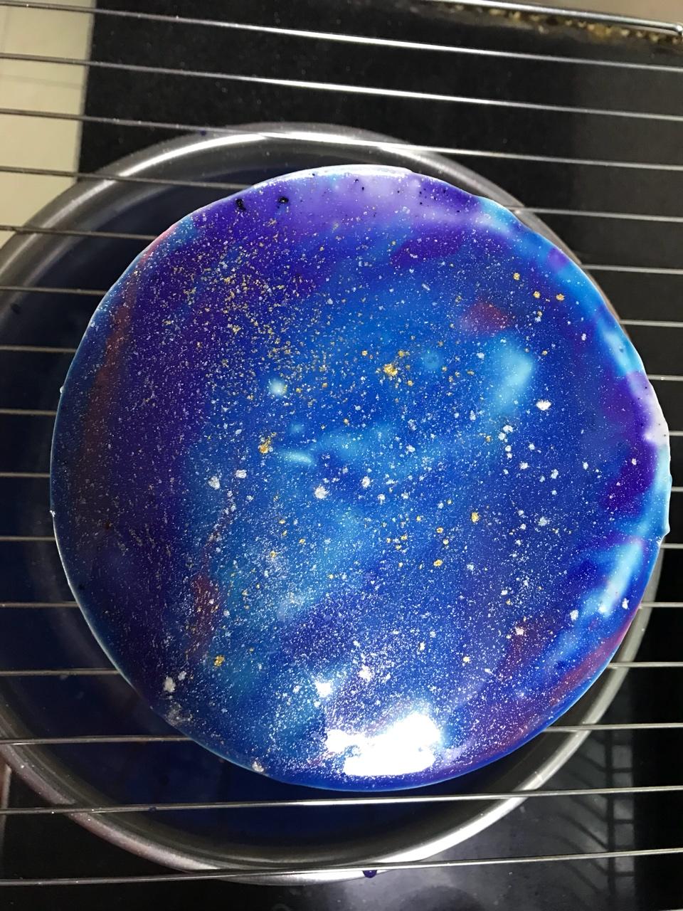 ［梦幻星空慕斯蛋糕］镜面蛋糕