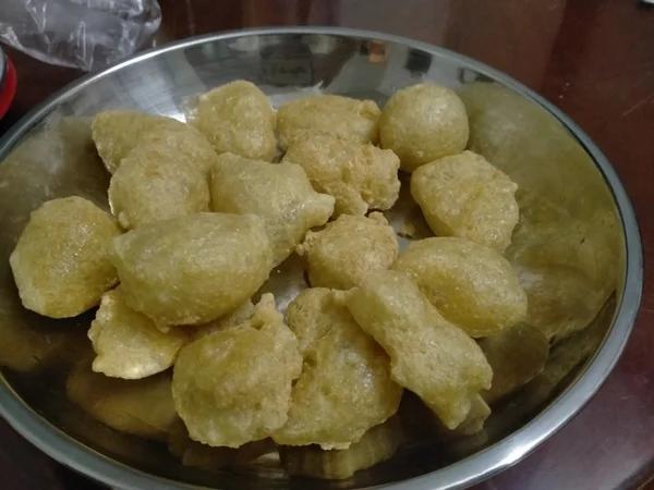 自制面筋、烤麸、凉粉、淀粉