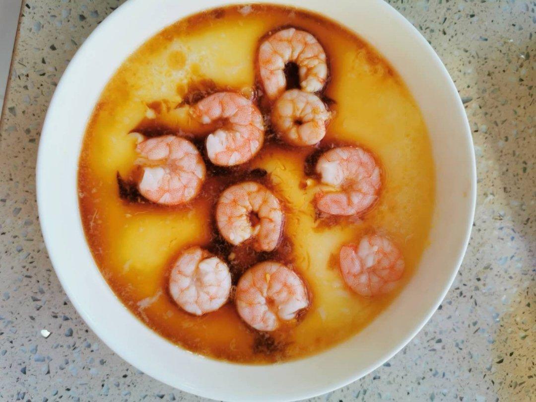 虾仁鸡蛋蒸豆腐
