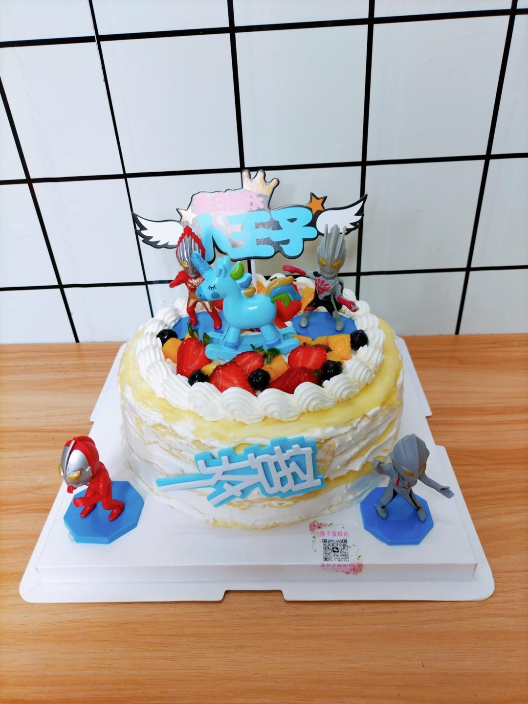 生日蛋糕图只是为了记录自己做的蛋糕以后回顾方便
