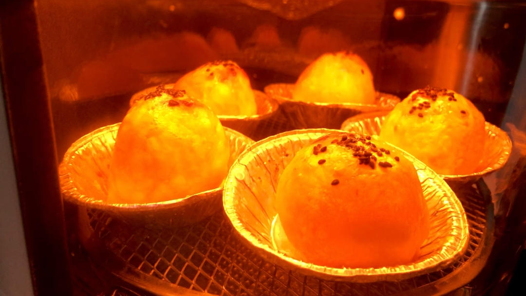 有空气炸锅就能做的小点心「酥皮汤圆」蛋挞皮与汤圆的完美结合👍👍👍