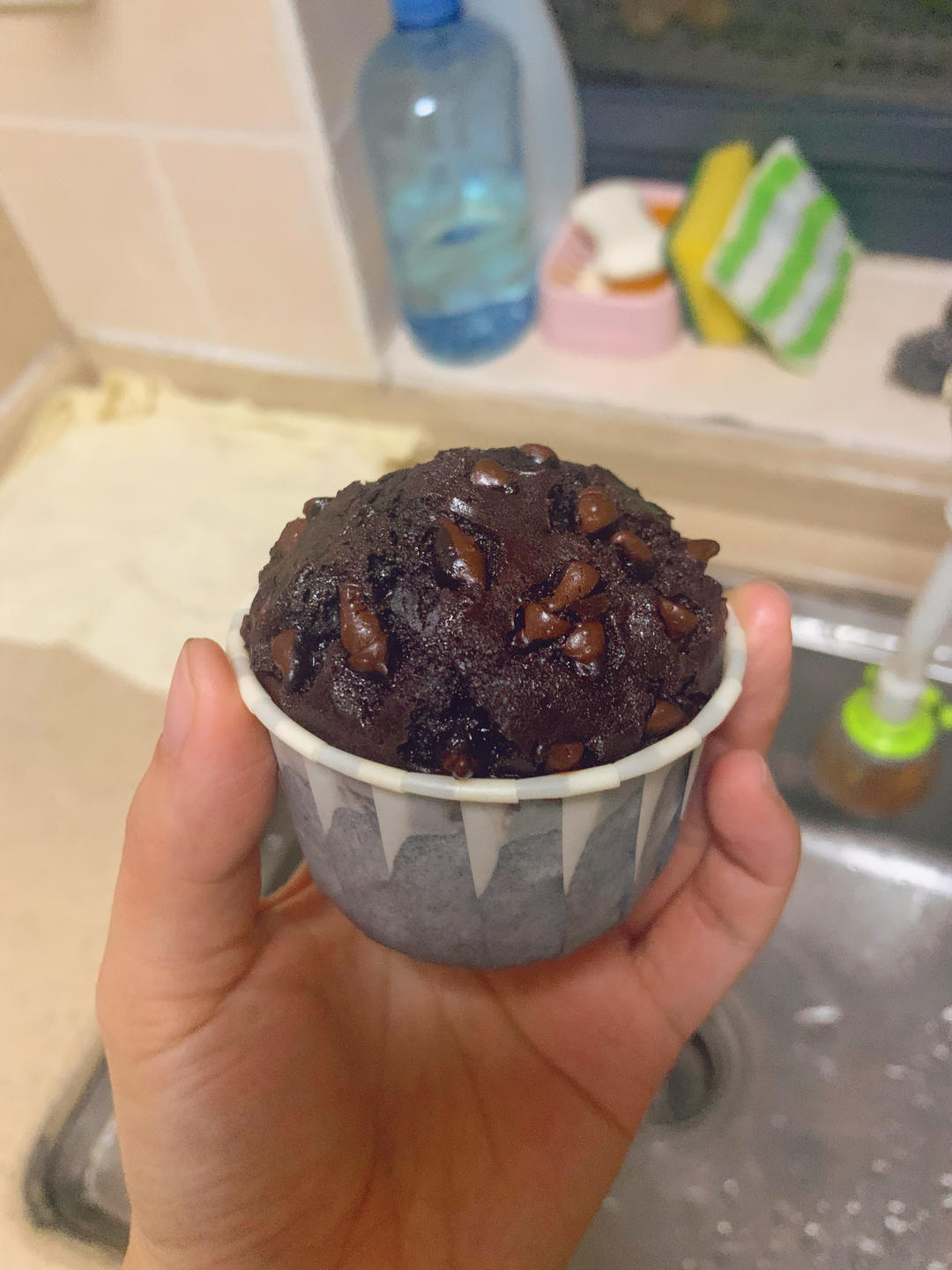 在家做巧克力蘑菇头麦芬蛋糕🍫