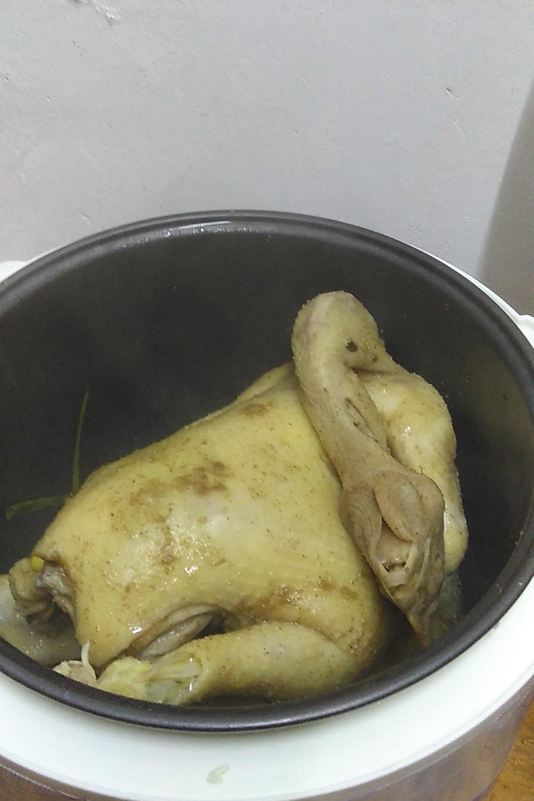 电饭锅盐焗鸡（简易版）