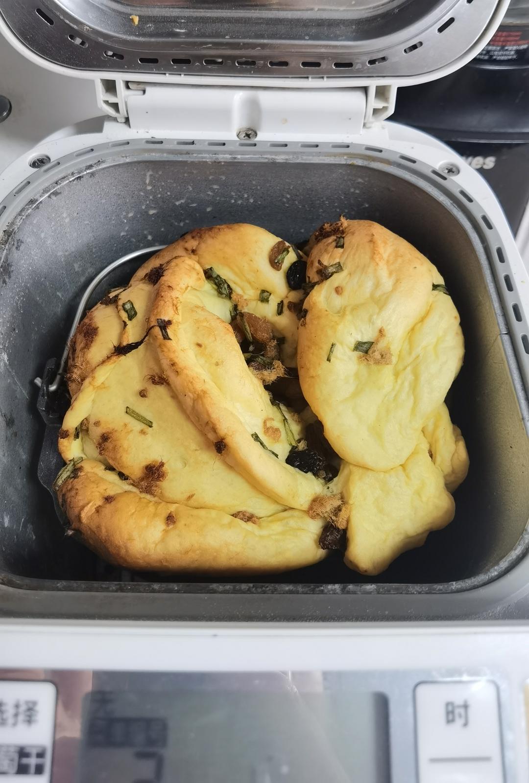 面包机做香葱肉松吐司