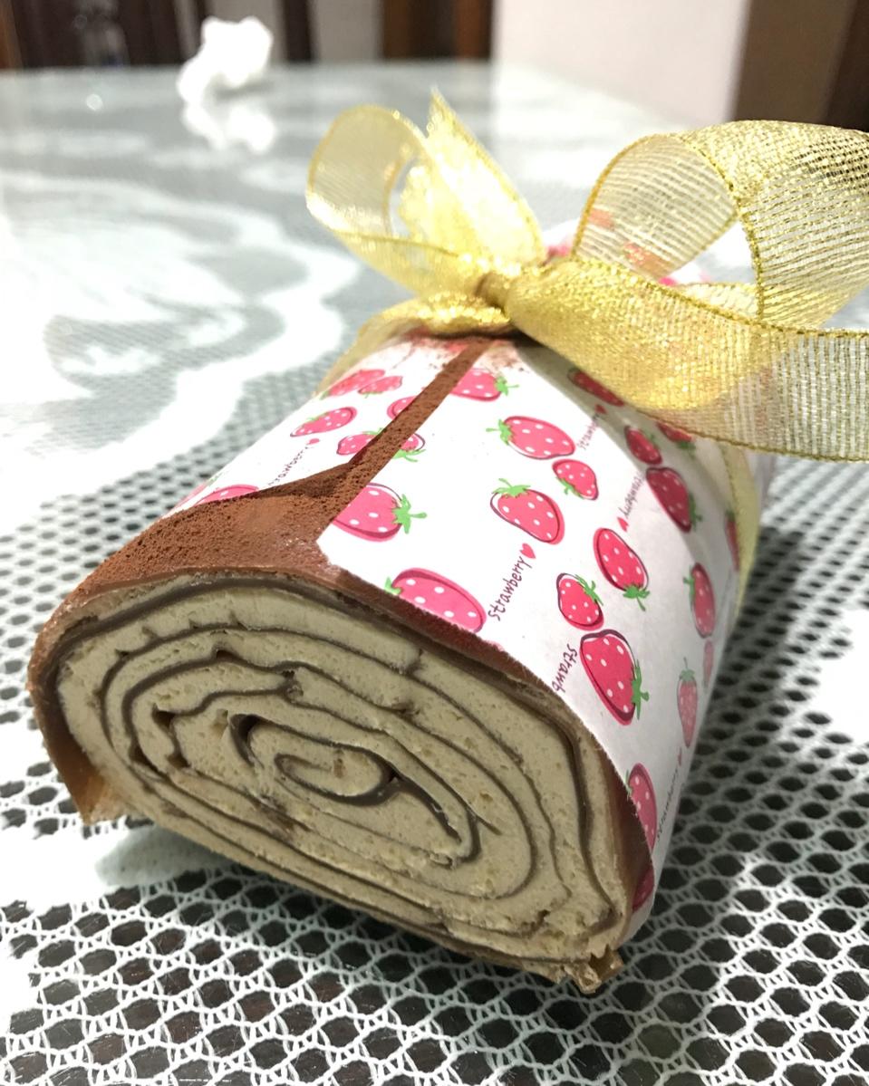 贝贝哒小时光做的巧克力毛巾卷