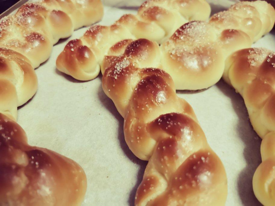 砂糖麻花面包（两股辫子）