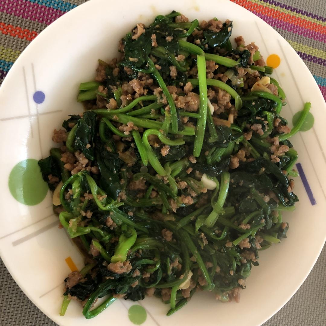 肉末菠菜