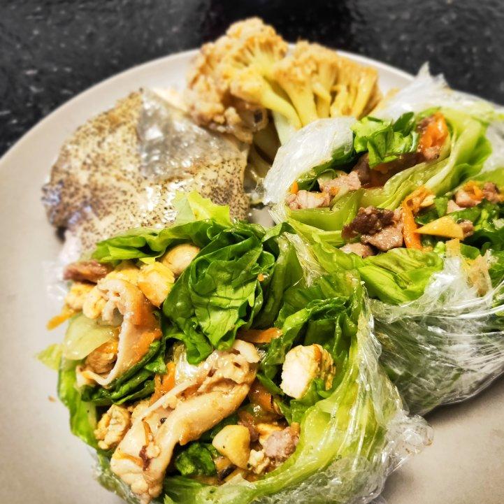 吃不胖的生菜鸡丝卷