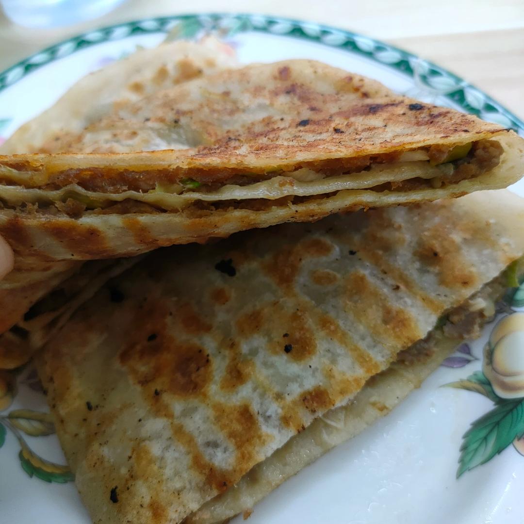 三皮两馅牛肉馅饼