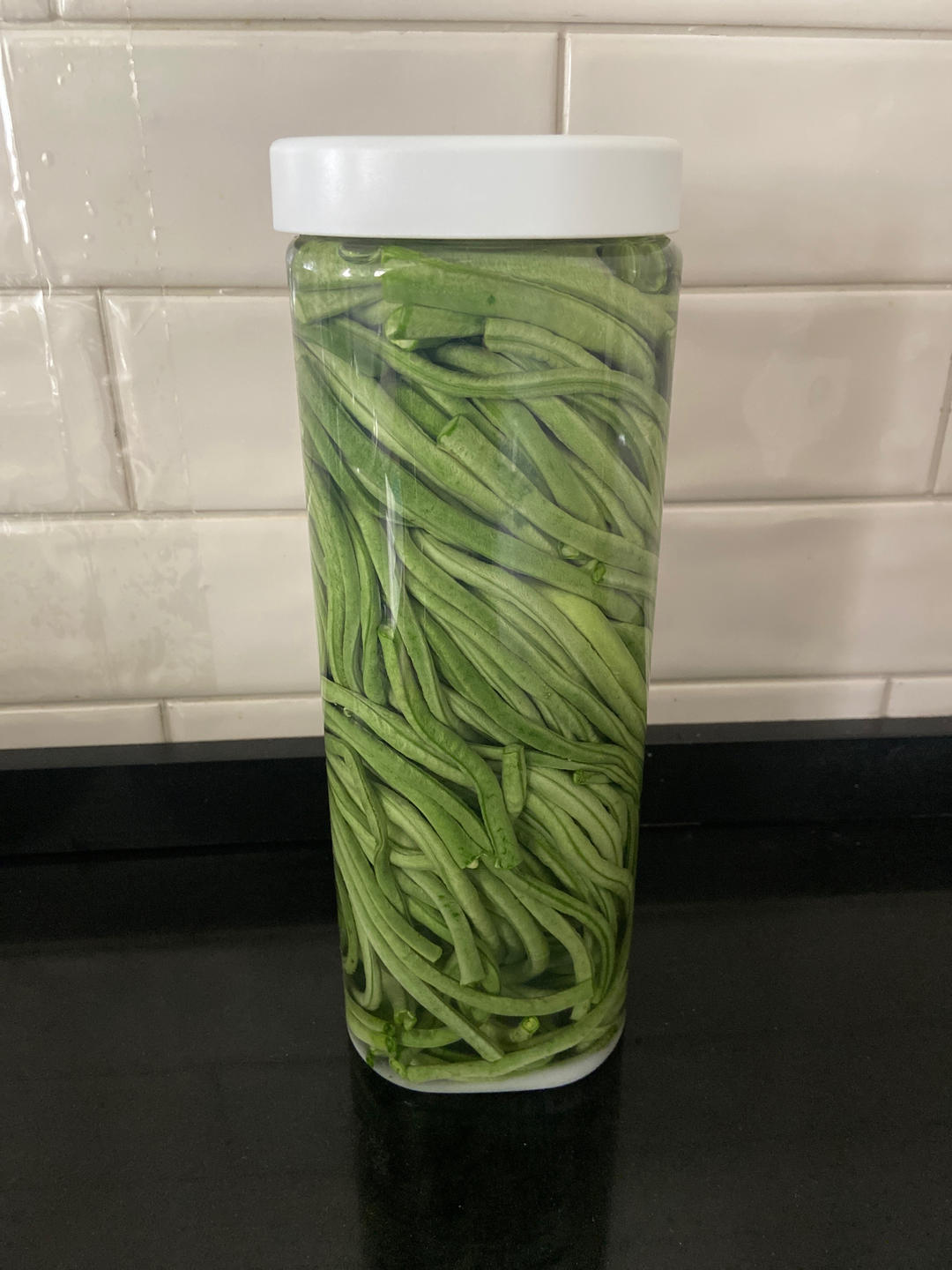 超简单的腌酸豆角