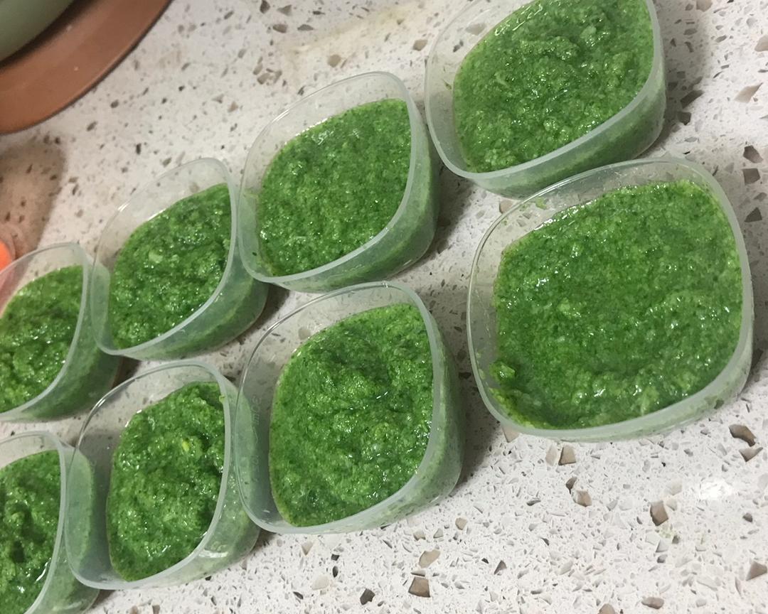 10月龄宝宝辅食-西兰花菠菜泥