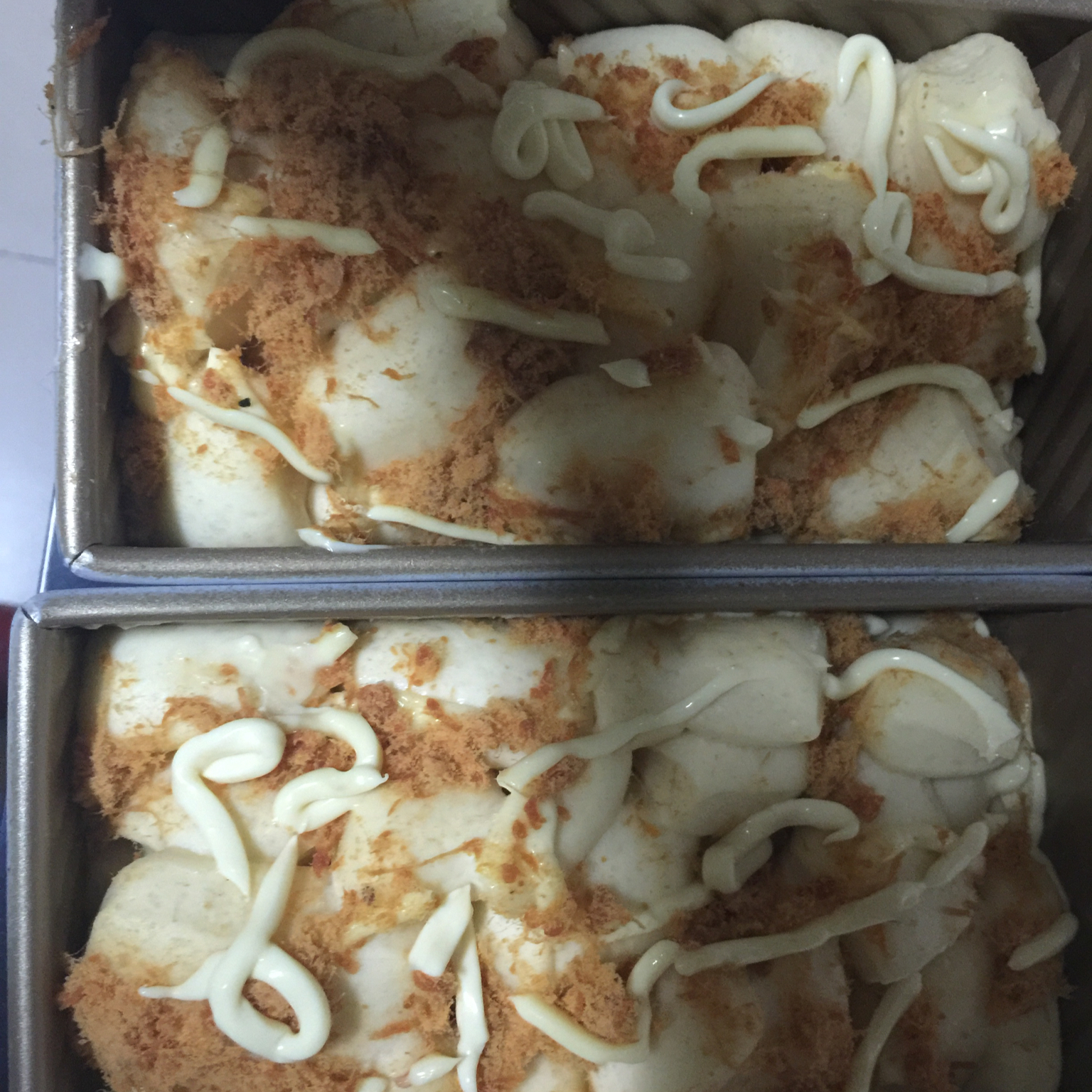 肉松手撕面包—超软会爆浆的面包哟