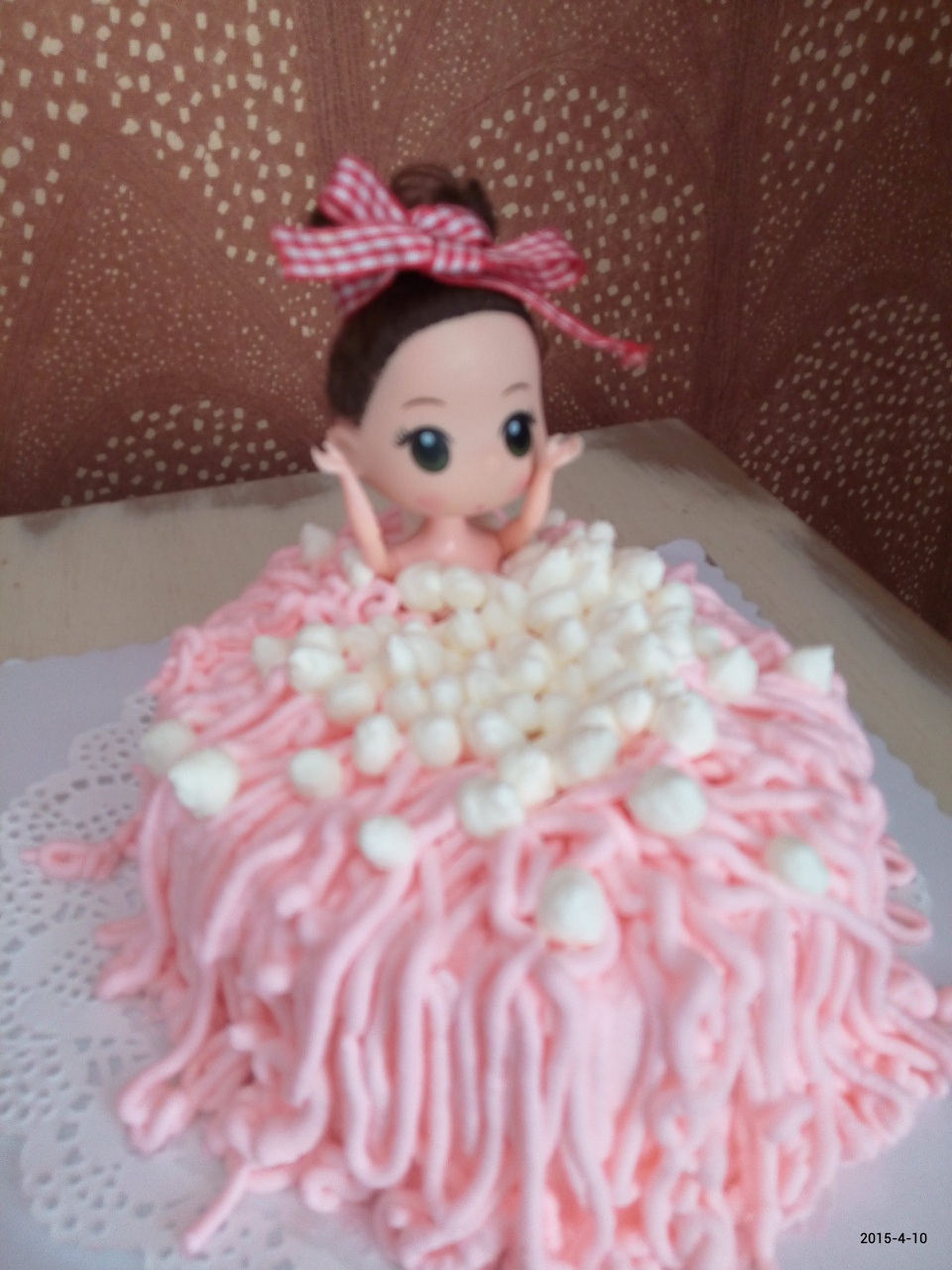 详细步骤制作泡泡浴娃娃蛋糕