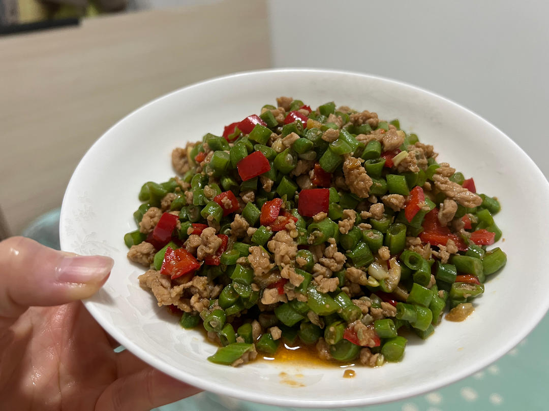 香辣过瘾，超级无敌下饭神器～豆角炒肉沫