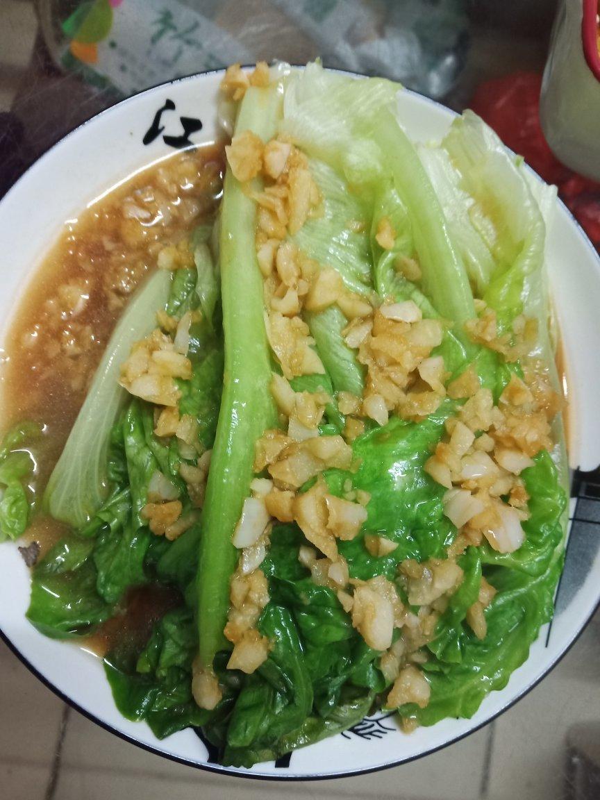 超级好吃低脂低热量的～蚝油生菜