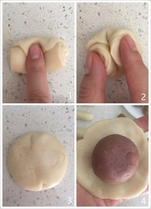 快手蛋黄酥的做法 步骤12