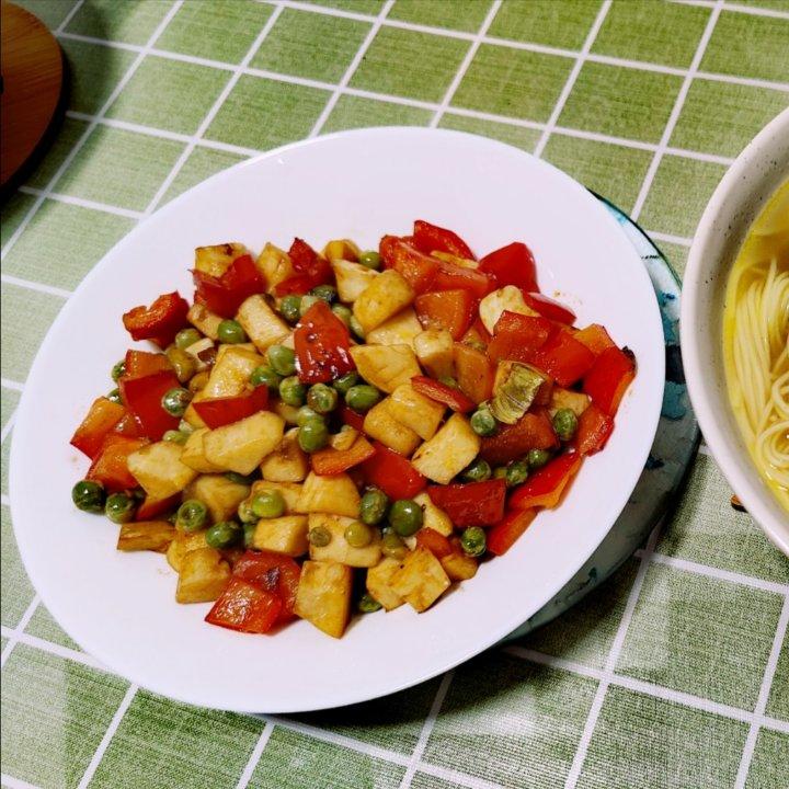 小炒马蹄竹笋蔬菜丁