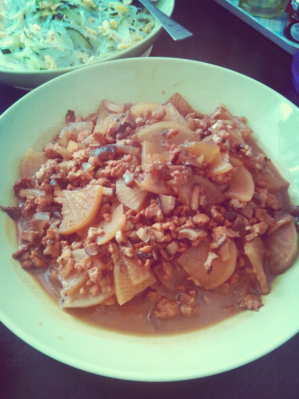 香菇肉酱烧萝卜