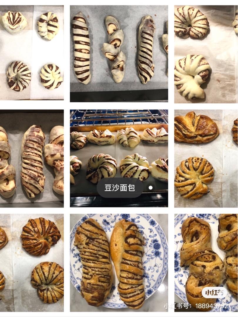 豆沙面包|包含5种整形方法|干货篇