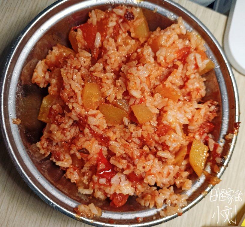 番茄土豆烩饭！剩米饭的终结者
