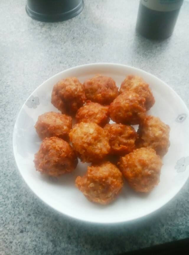 炸莲藕猪肉丸子-年味