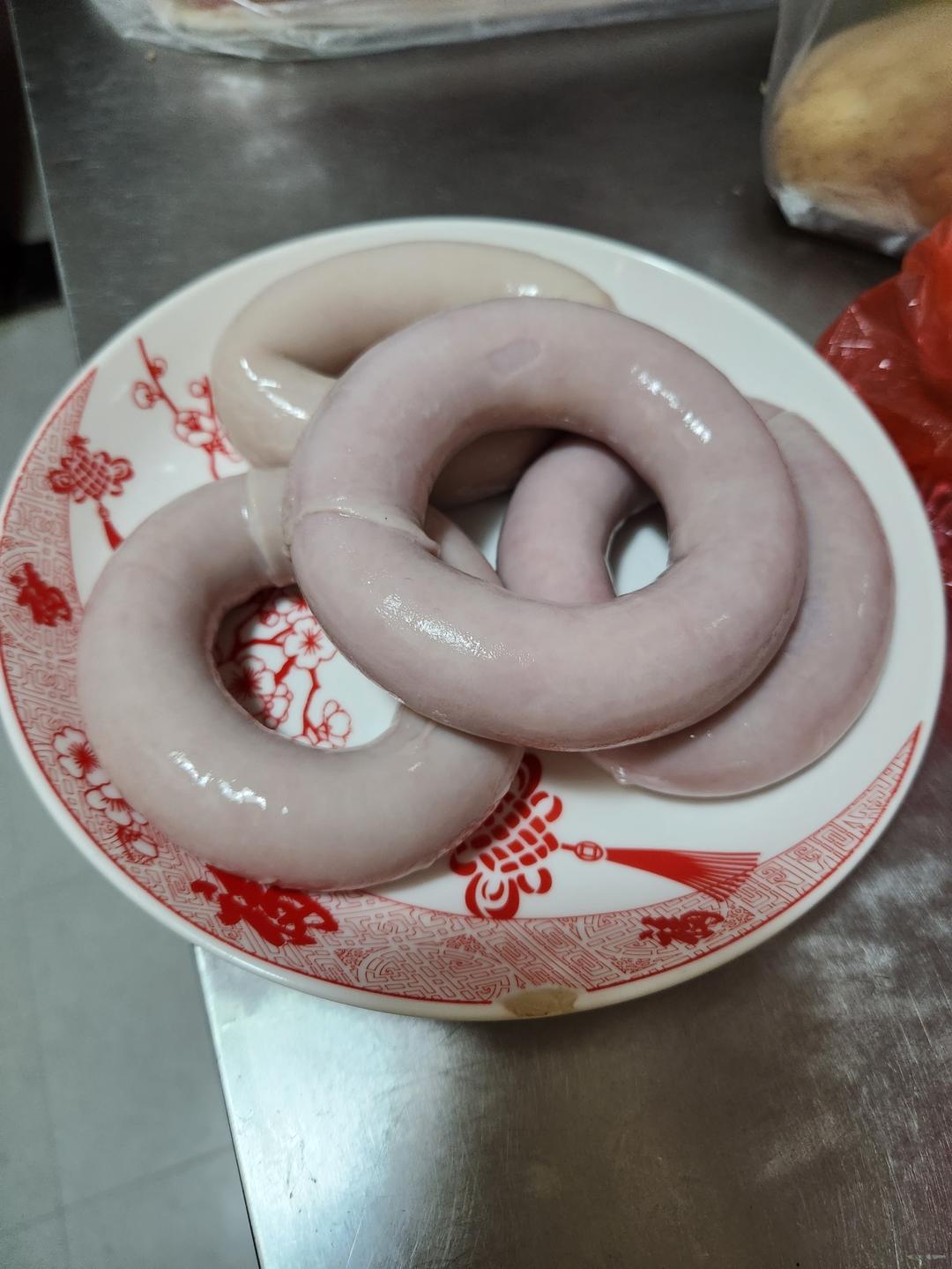 更新视频操作猪小肠清洗套圈圈