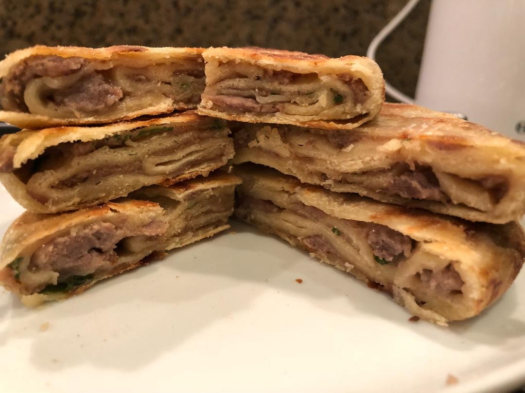 千层牛肉饼