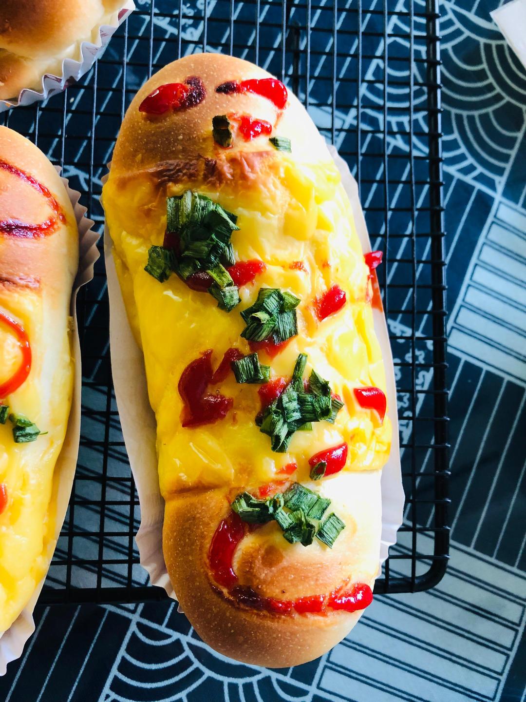 培根火腿香葱芝士面包