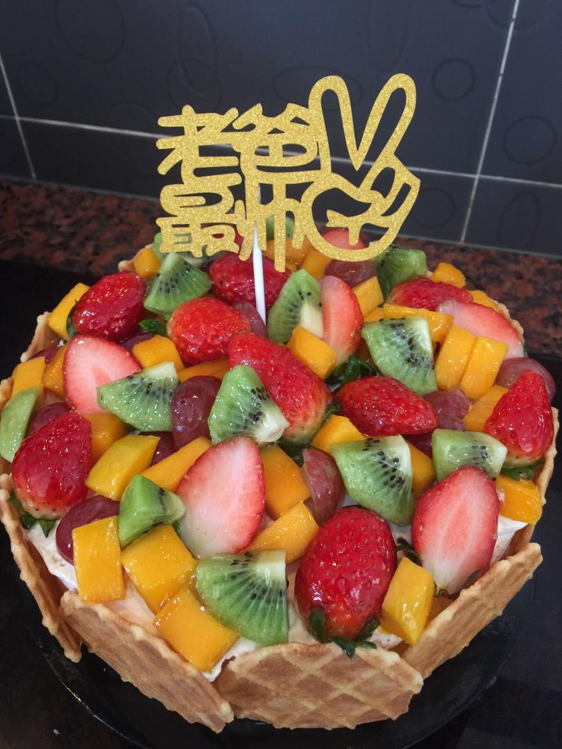 戚风水果裸蛋糕🎂简单容易❤️不会挤奶油的也可以做出漂亮的蛋糕🎂