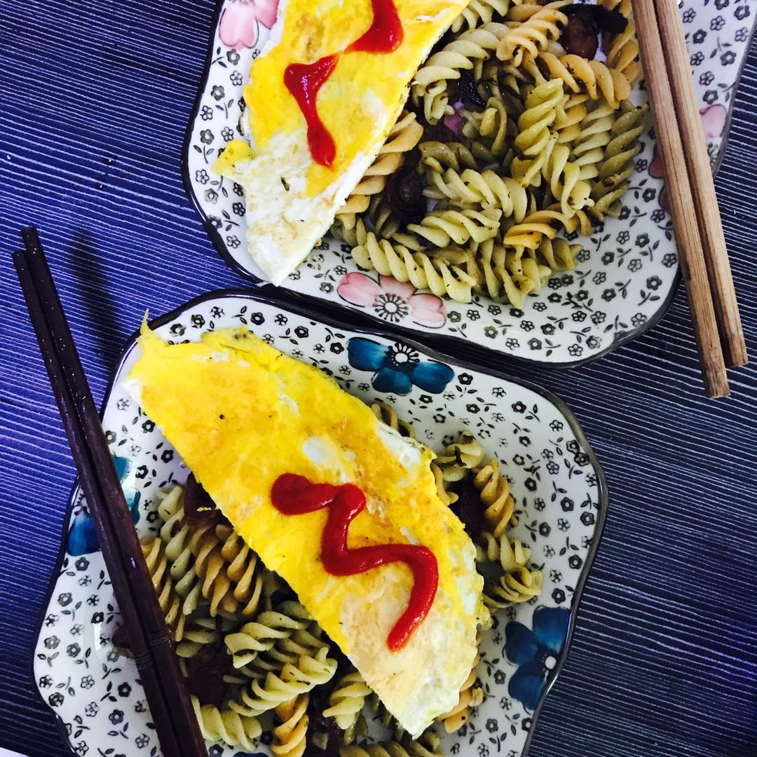 可能是最好吃系列--橄榄菜培根意面