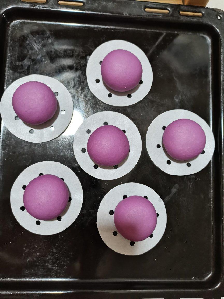 奶香紫薯馒头（一次发酵）