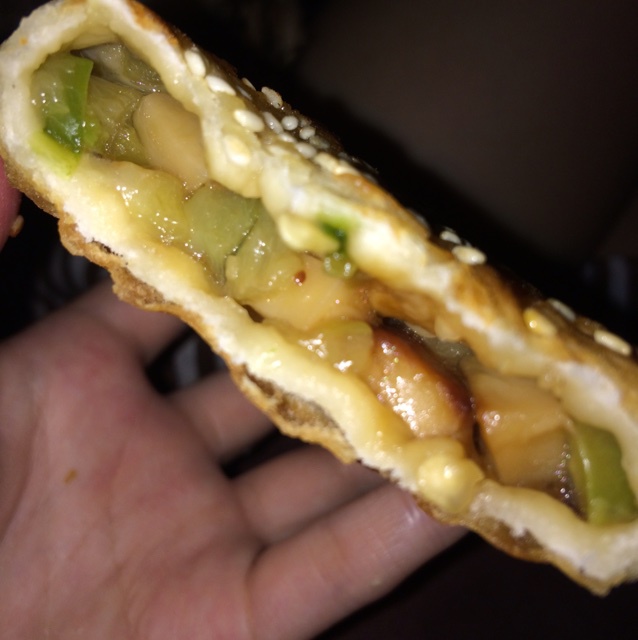 尖椒茄子馅饼