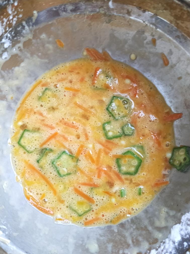 简单的秋葵蛋卷/饼(辅食)