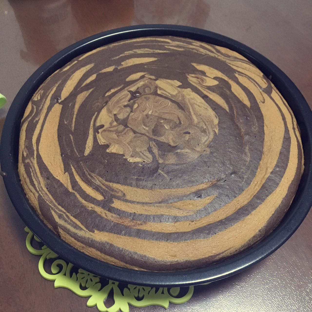 斑马纹戚风蛋糕