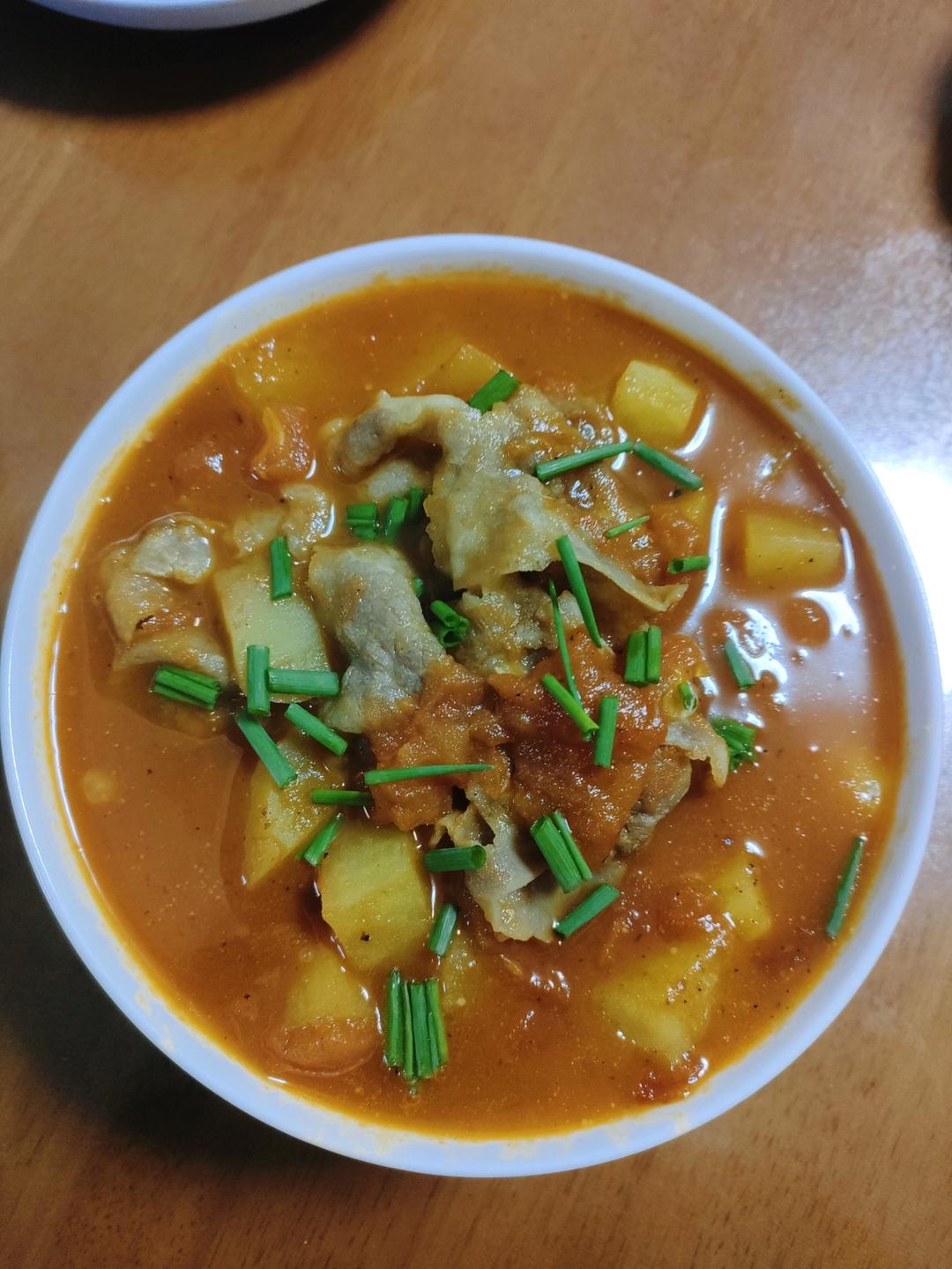 好喝开胃❗️连汤汁都不剩的番茄土豆肥牛汤。