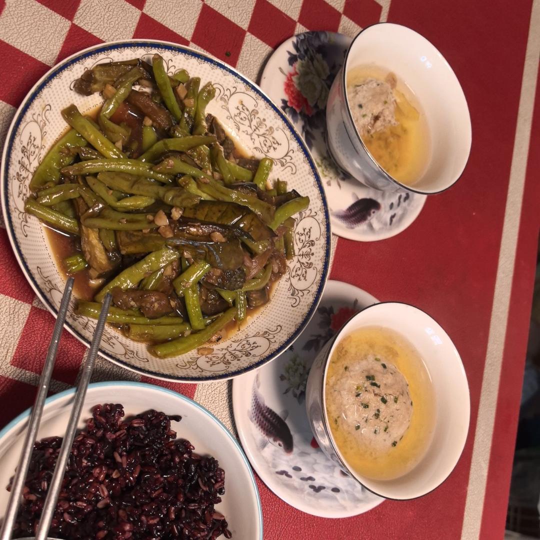 少油版茄子豆角
