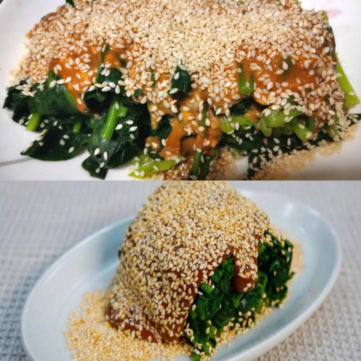 芝麻菠菜（大力菠菜 满格升级）的做法