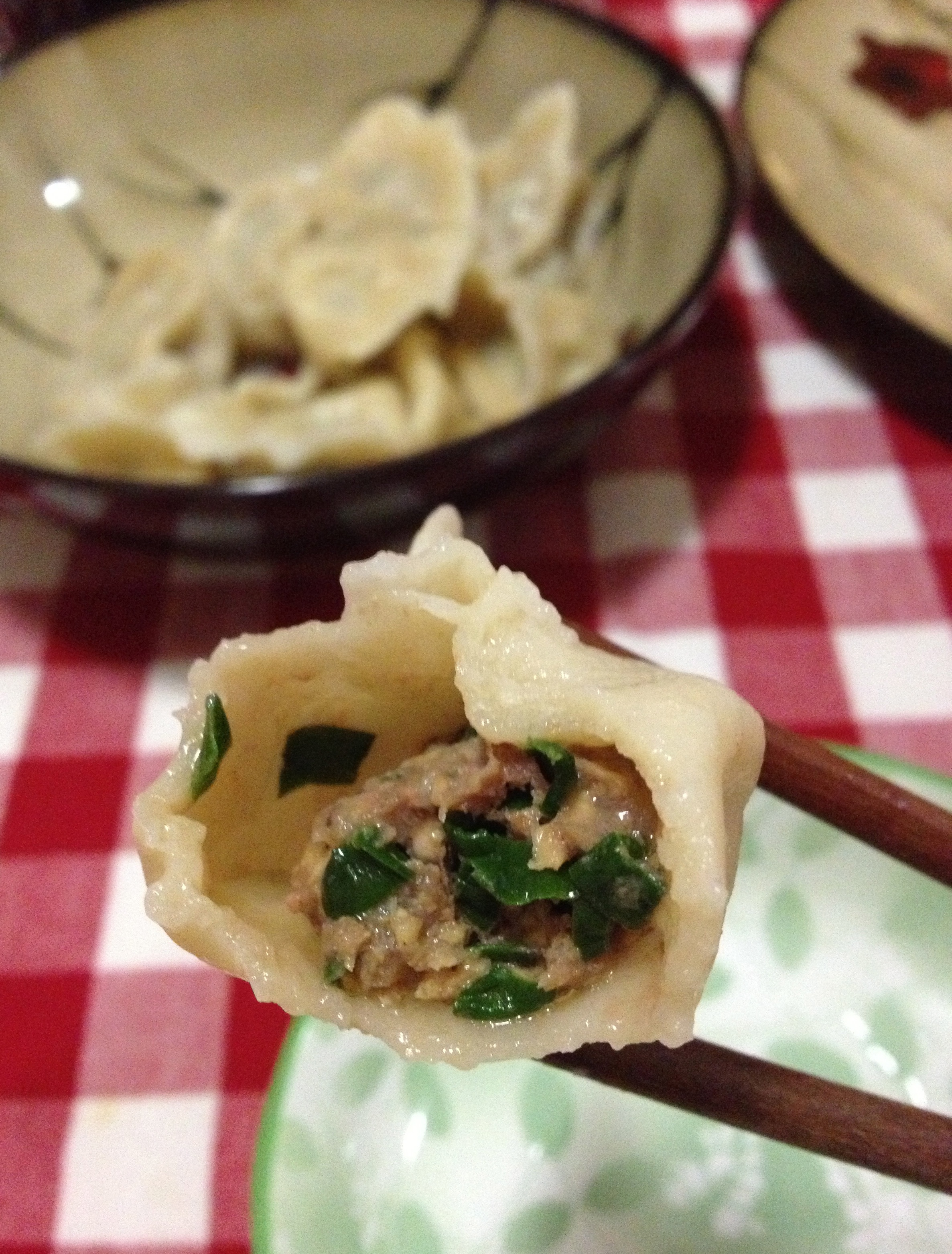 韭菜鲜肉馅饺子