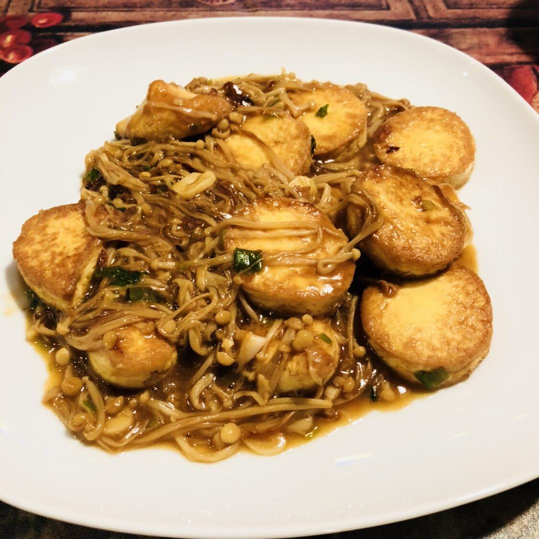 超级下饭菜--金针菇日本豆腐