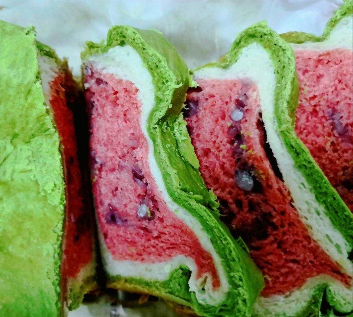 西瓜吐司(中种北海道吐司)