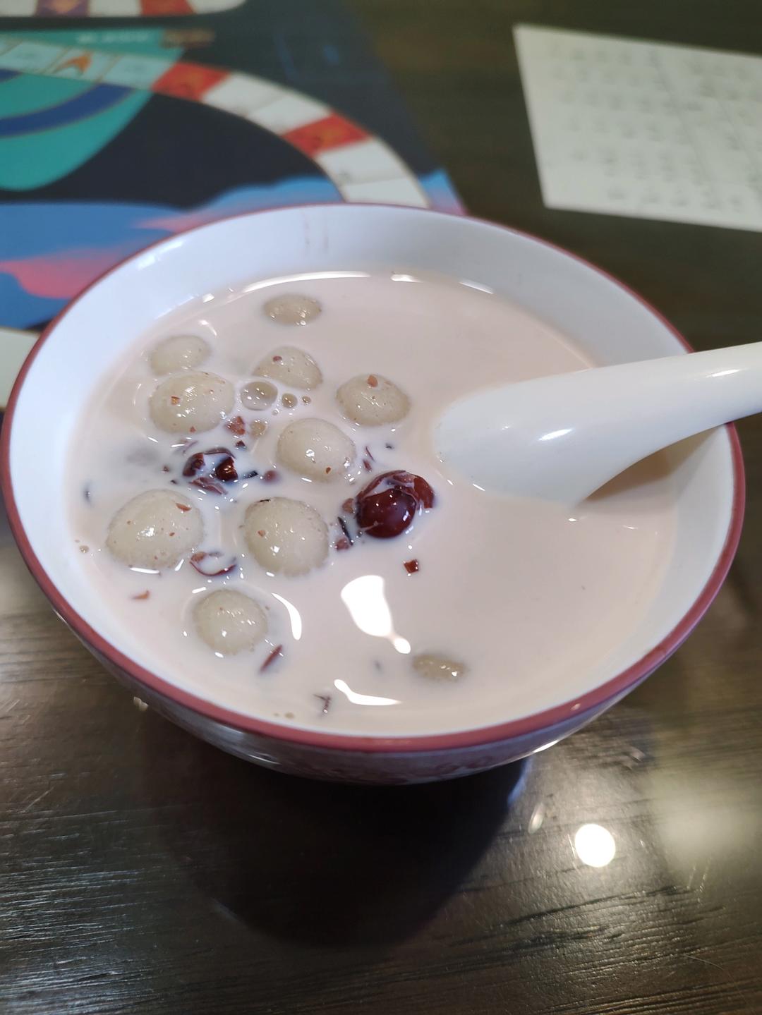比奶茶还要好喝的奶香蜜豆糯米丸子