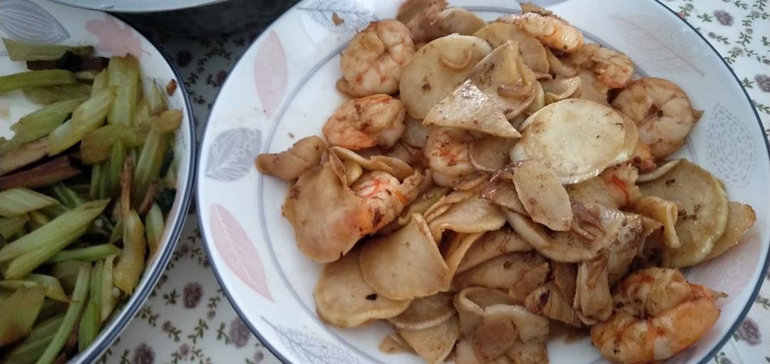 茭白炒虾仁